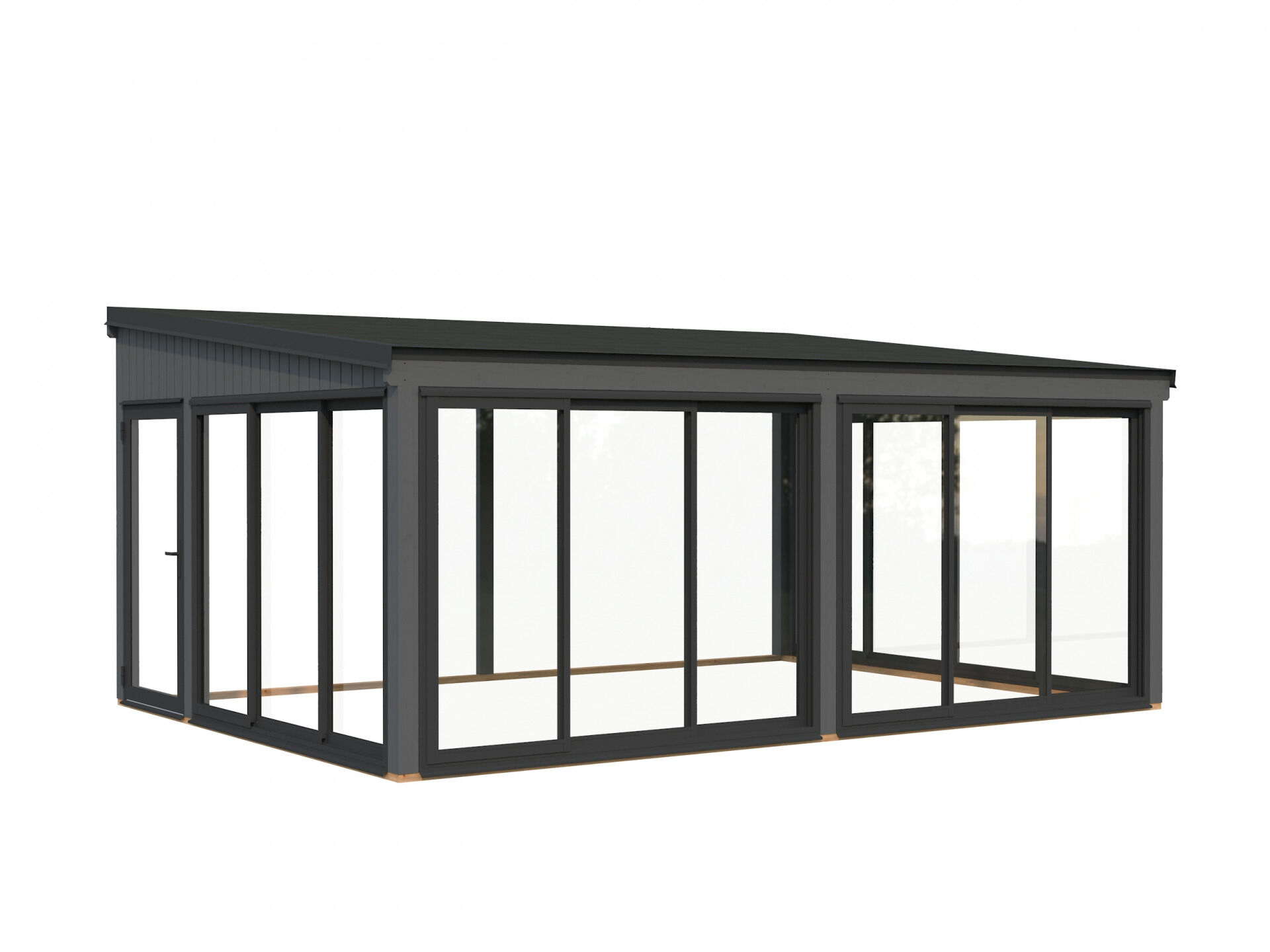 Palmako Gartenzimmer Glashaus Lumi 23,3 m² Slide Plus