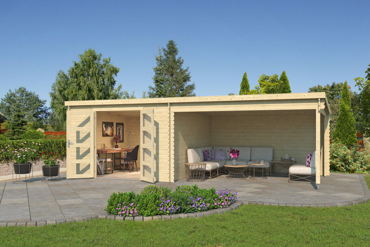 Lasita Maja Pultdach Gartenhaus New Orleans