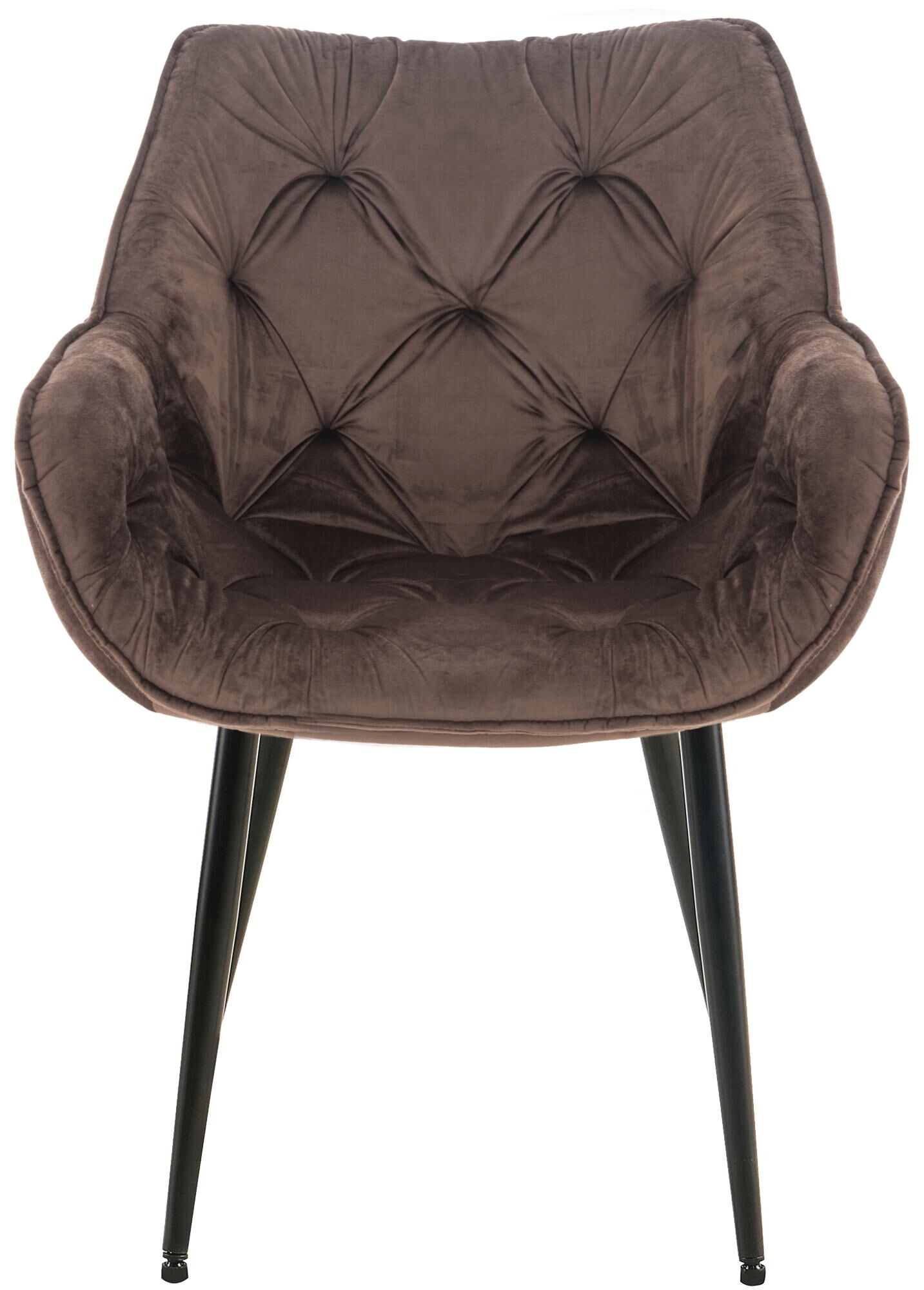 Stuhl Tanna Samt, braun