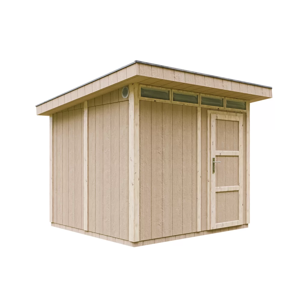 Pultdach Gartenhaus Norge 4 mit LP® SmartSide® M903 – 250 x 236 cm – 6 m2