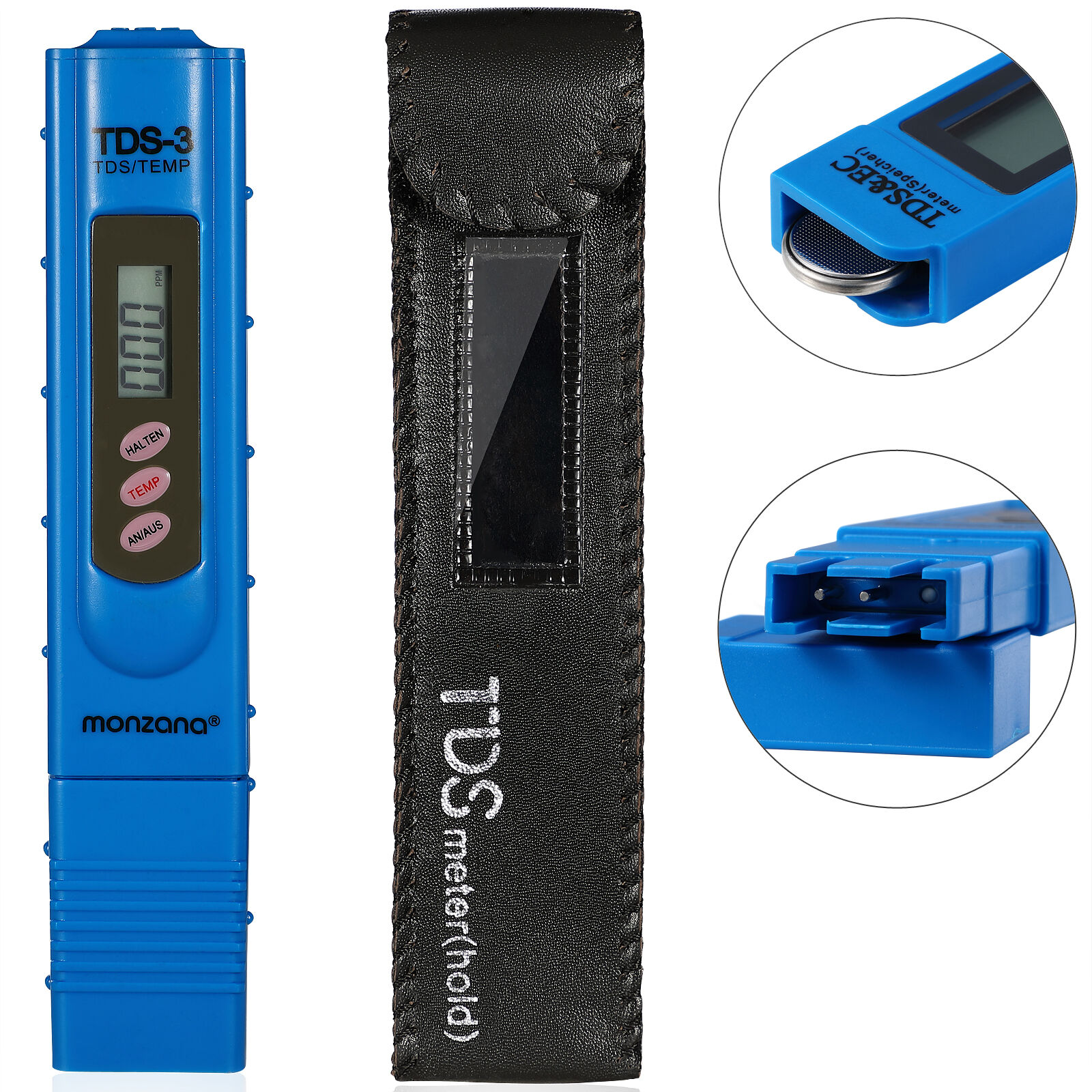 Digitaler TDS-3 Wasser Tester mit LCD Anzeige + Batterie
