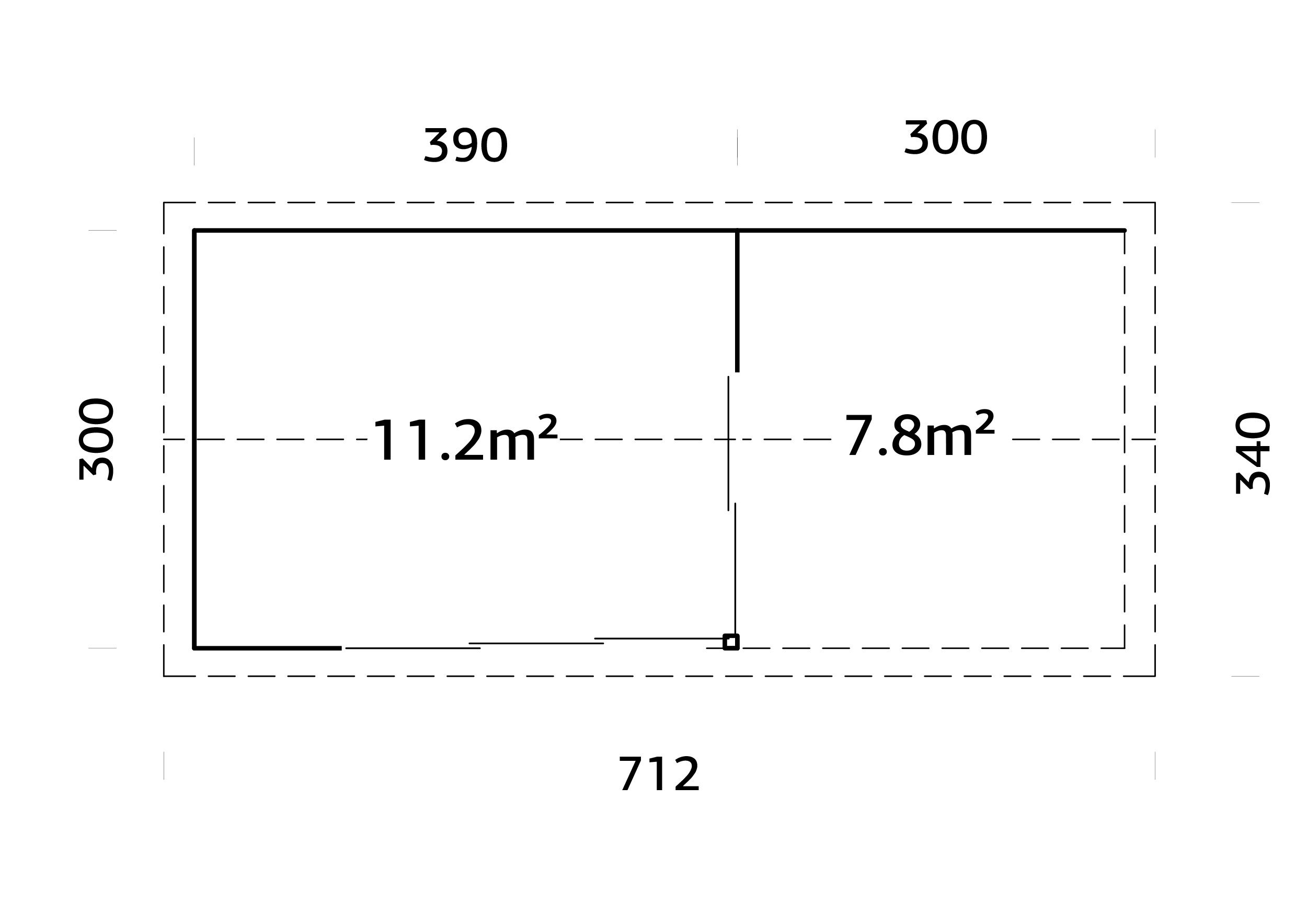 Palmako Gartenhaus Amanda 11,2+7,8 m2 Slide