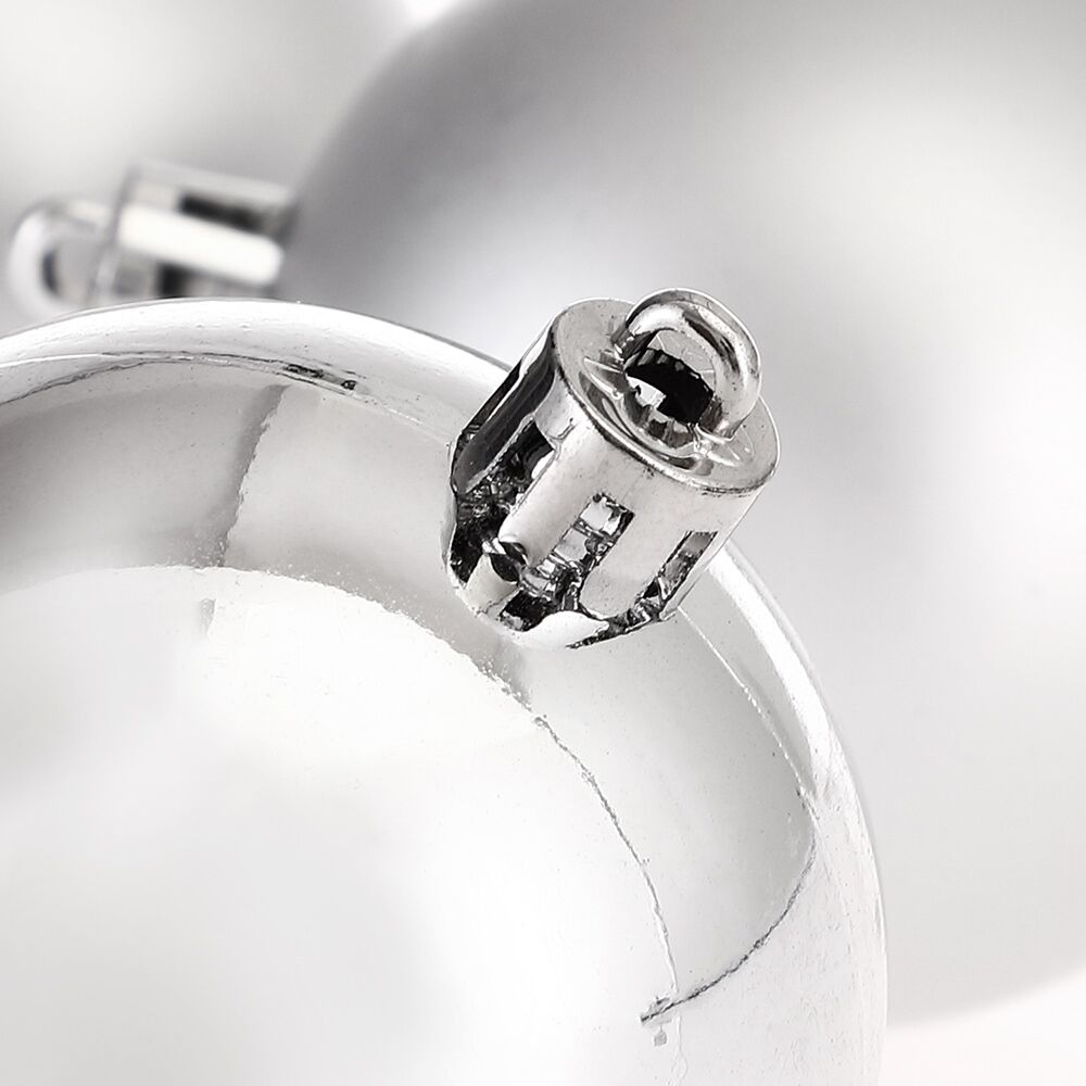 Weihnachtskugeln Silber 102-tlg in matt glänzend + glitzernd