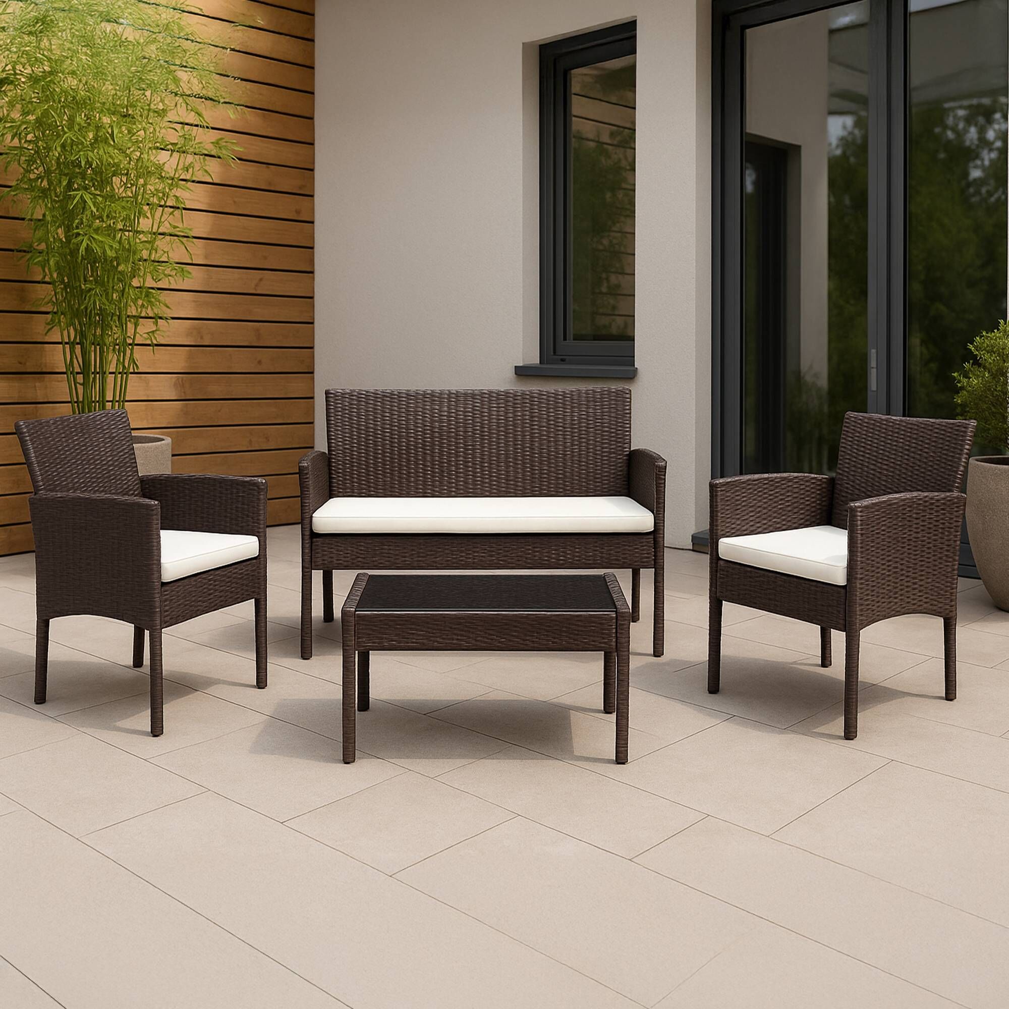 Sitzgruppe Ramunda, braun