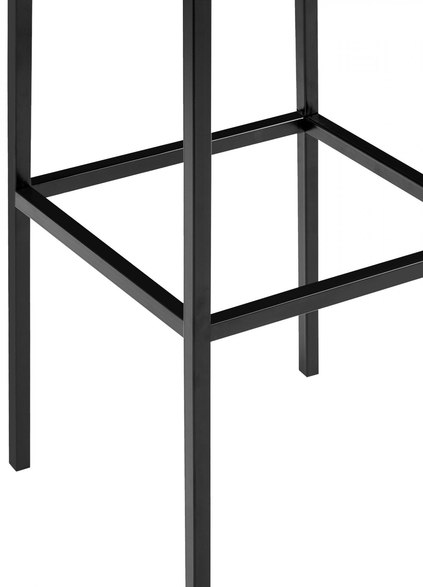 2er Set Barhocker Montreal 85 Kunstleder schwarz, schwarz