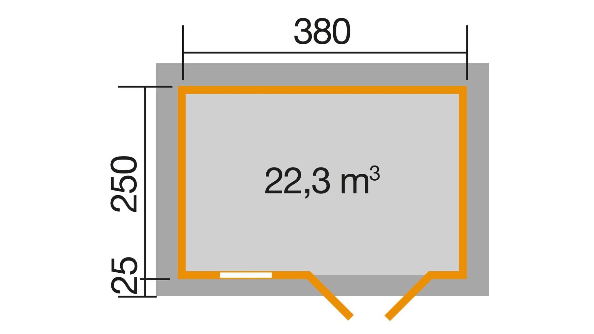 weka Gartenhaus 163 - 4,5x3,0m