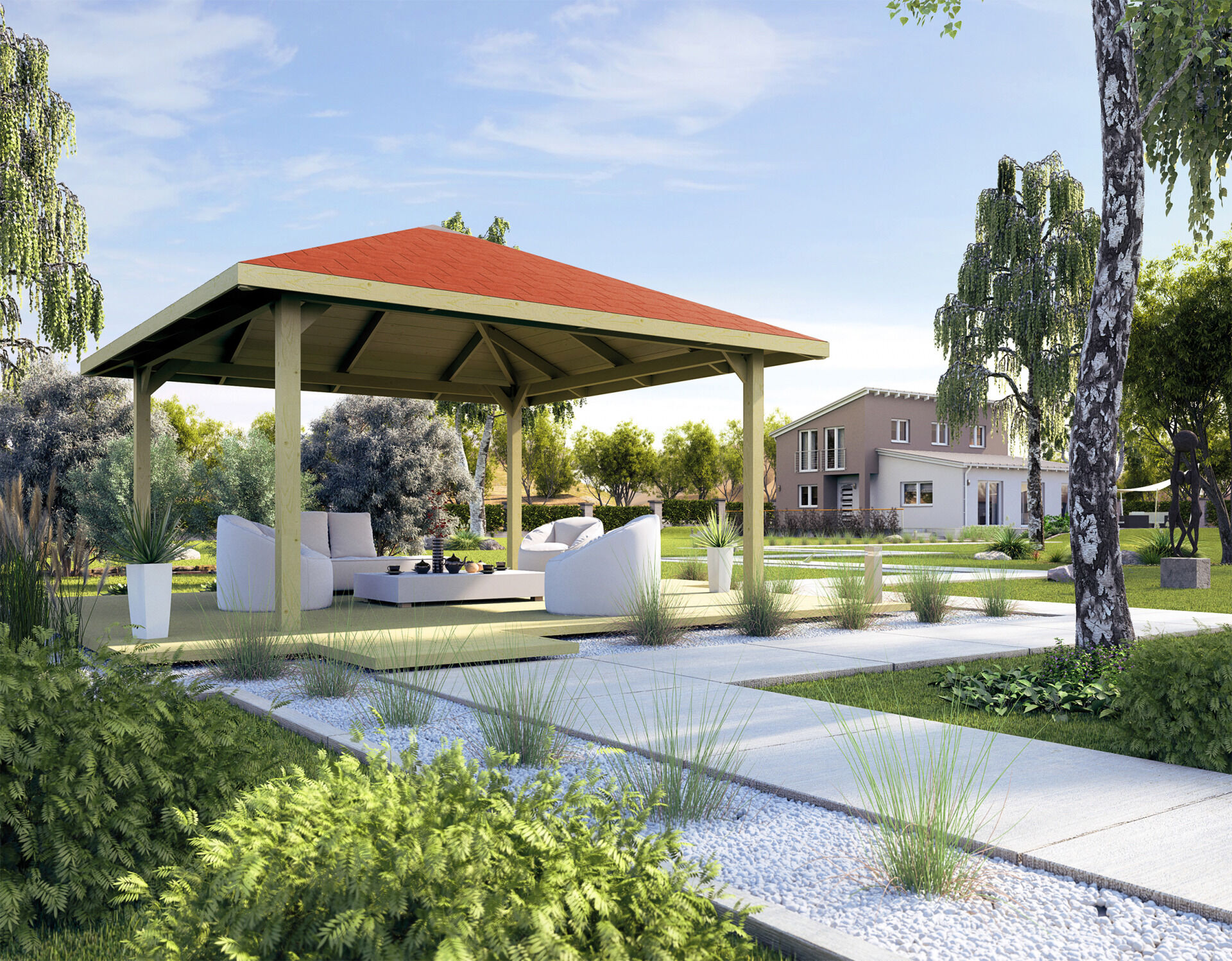 weka Gartenoase 651 A Gr.2, Sparset inkl. roten DS