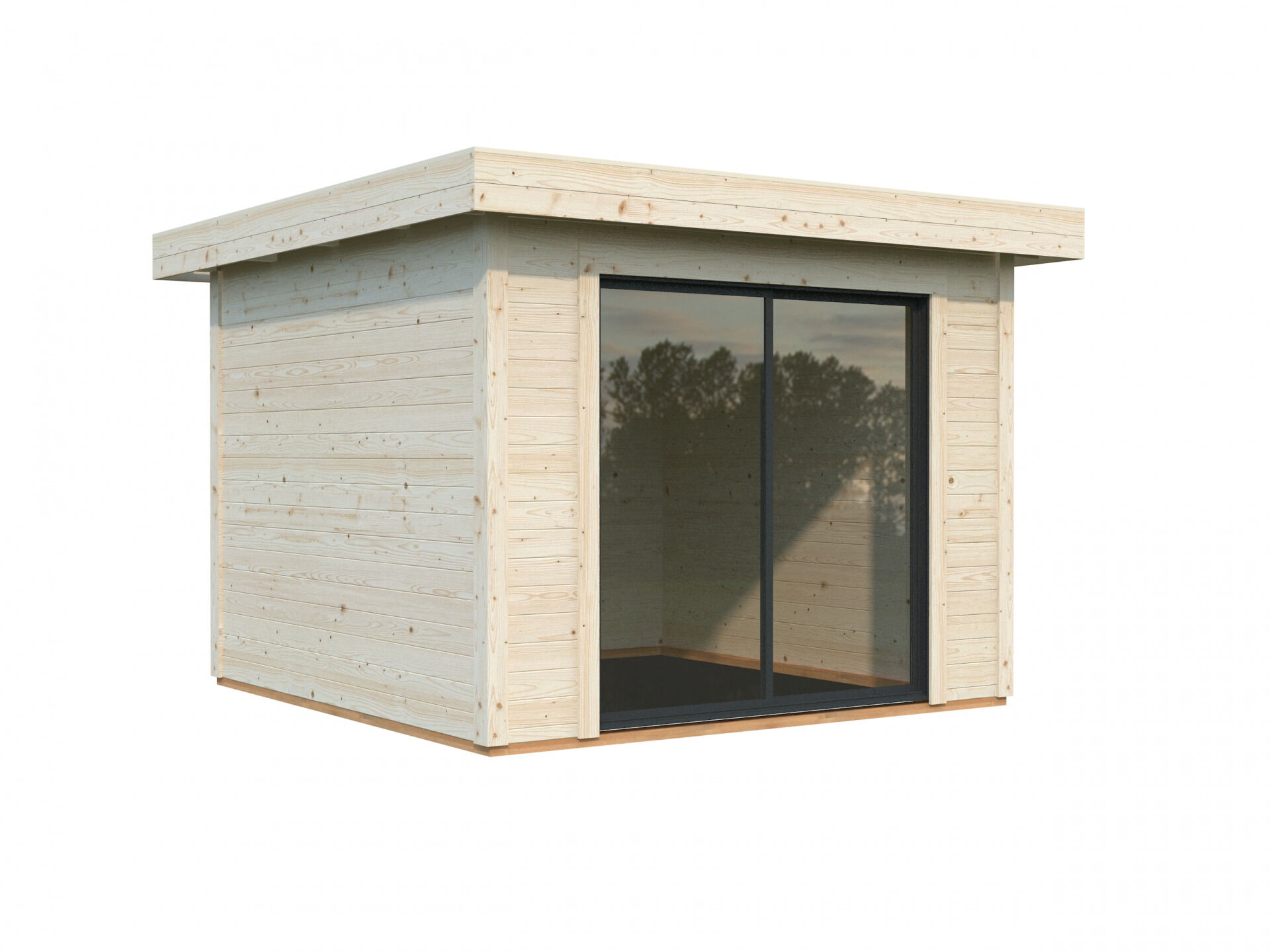 Flachdach Gartenhaus Aktion 45