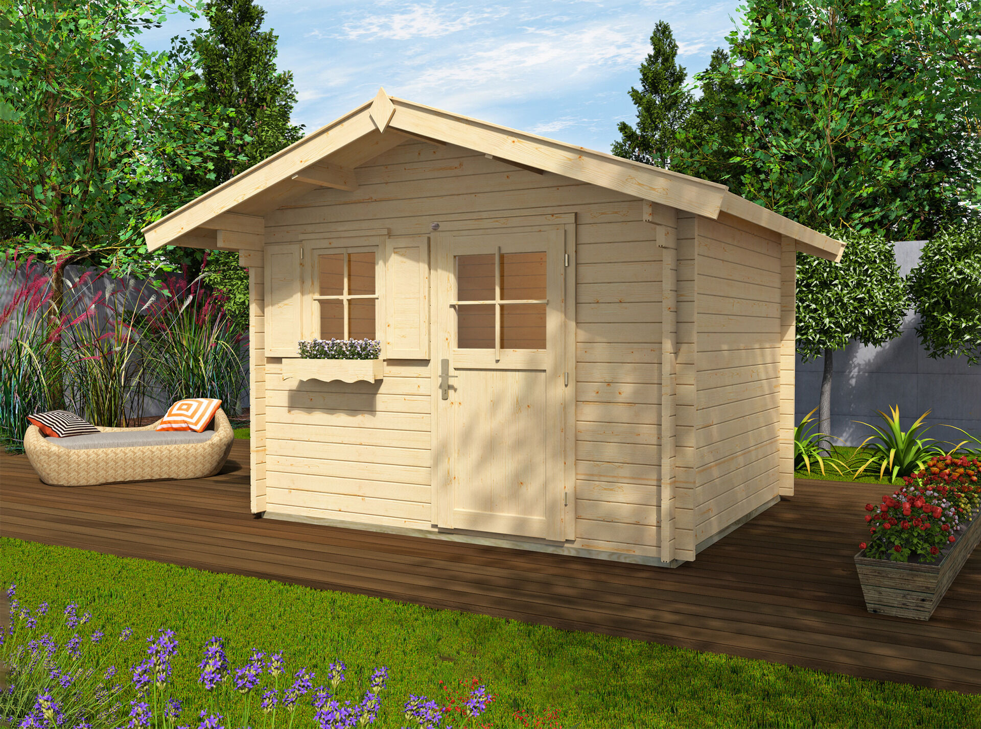 weka Gartenhaus 131 - 3,0x3,2m