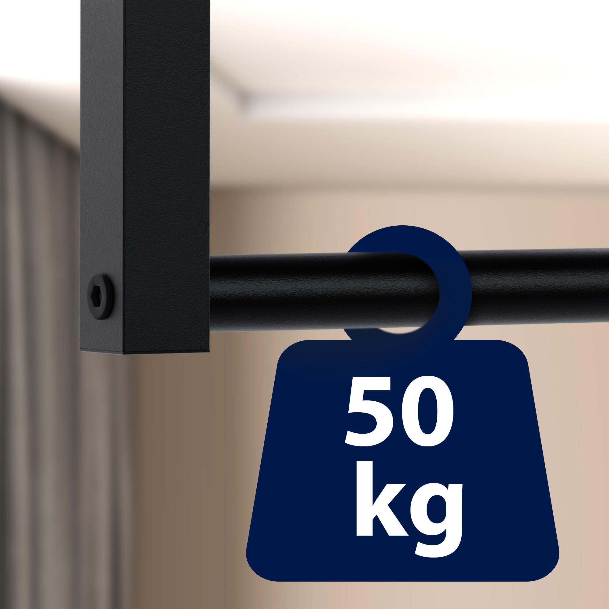 Kleiderstange Fenton 120x60 cm, schwarz