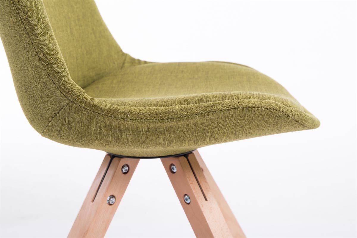 Besucherstuhl Toulouse Stoff Natura Square, grün