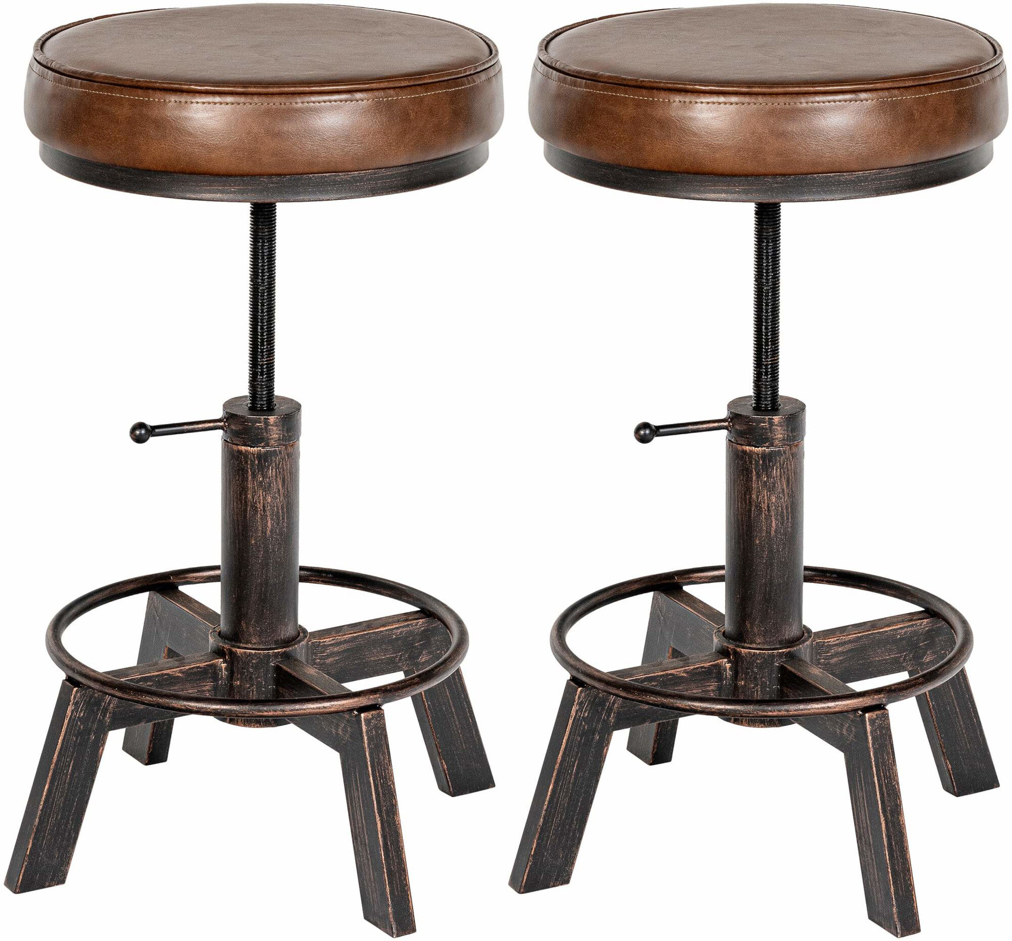 2er Set Hocker Destin, bronze
