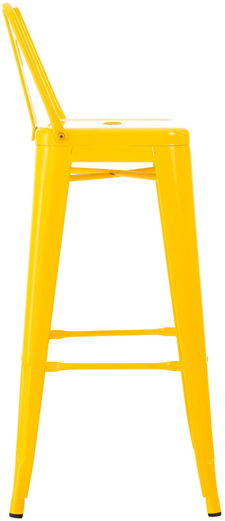 4er Set Barhocker Mason, gelb