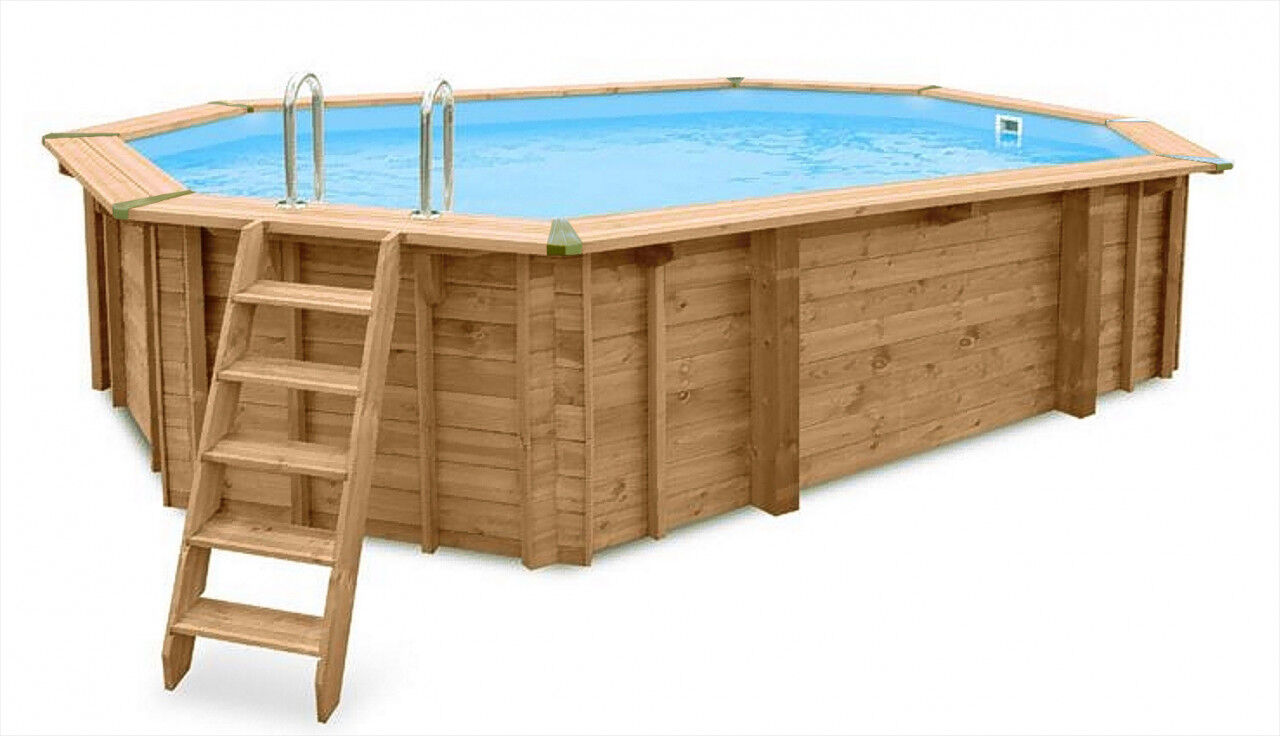 Interline Holzpool Bali 640x400x138 cm, Basic Set