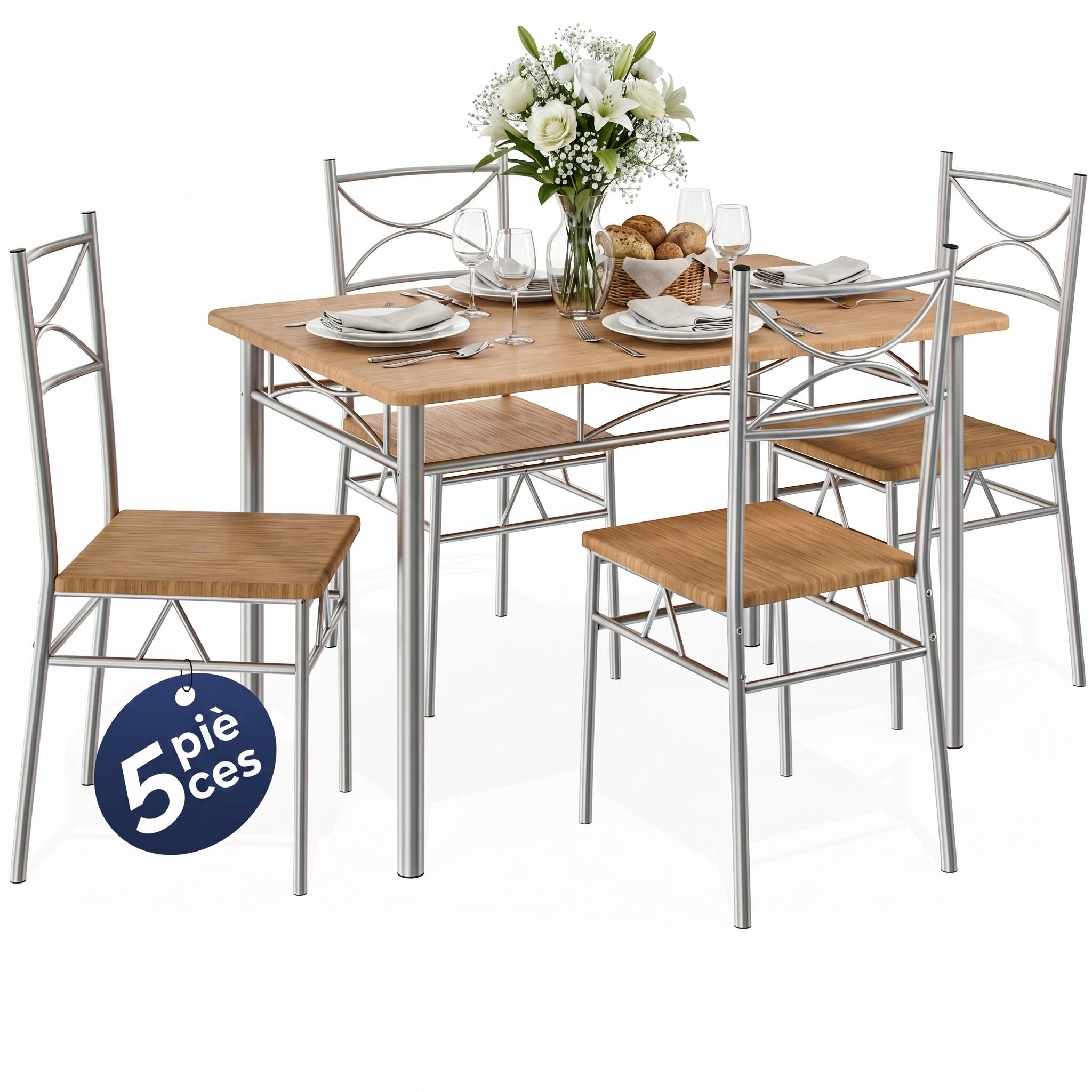 Sitzgruppe Paul 5-tlg Buche