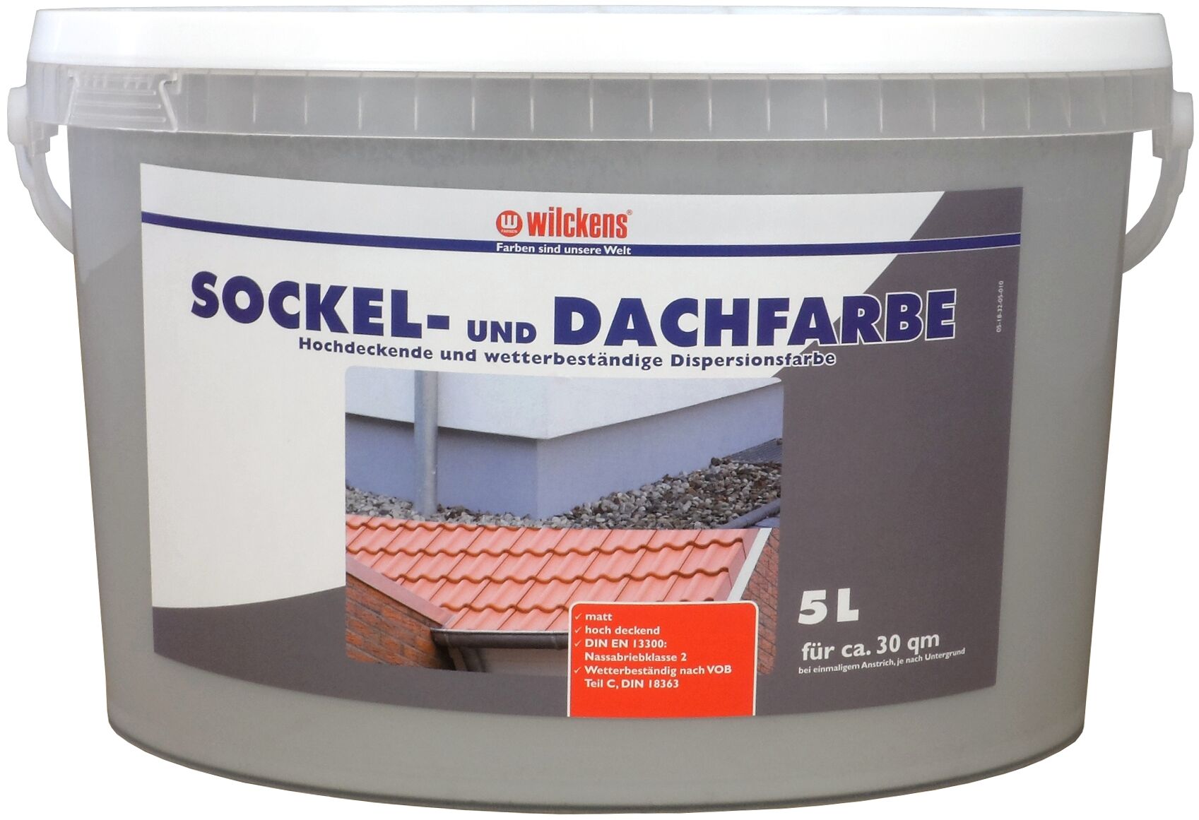 Wilckens Sockel-&Dachfarbe matt 5l, anthrazit