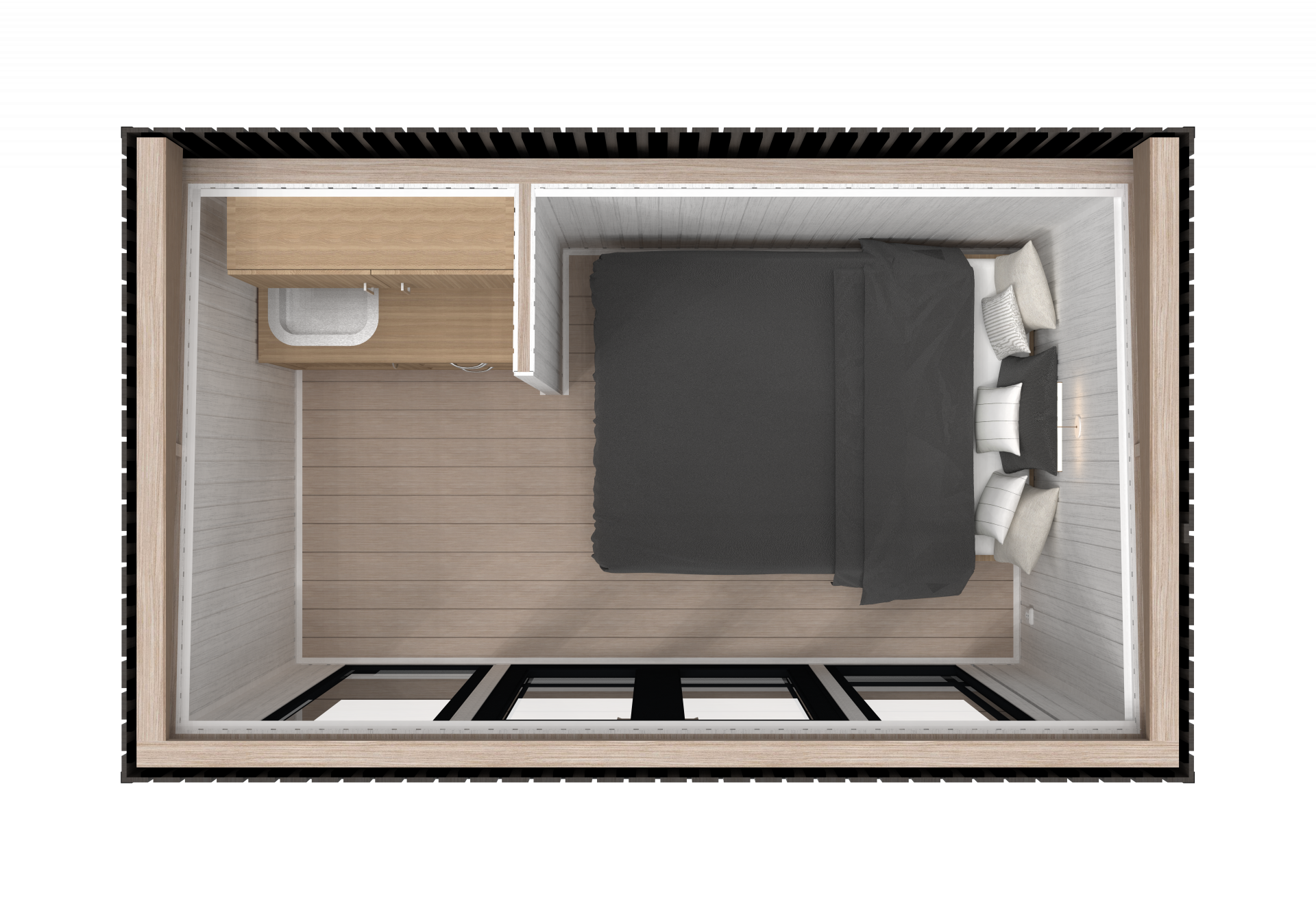 Mobilhaus Tinyhaus 2,3 x 3,9 m