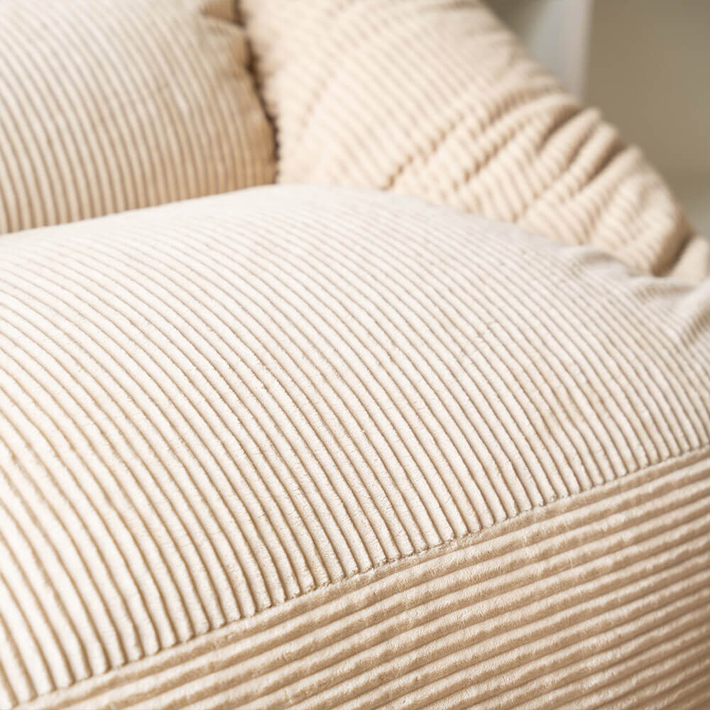 Sitzsack mit Hocker COZY – Beige