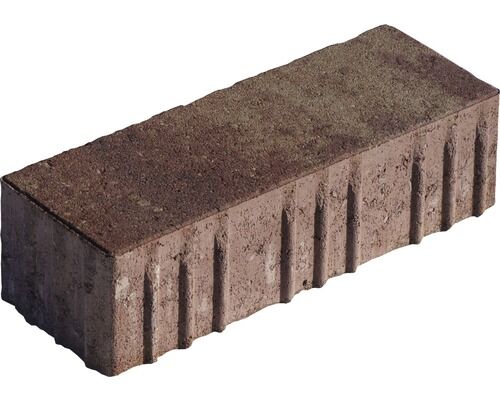 Pflasterstein Rechteckpflaster Crescendo 30x10x8 cm, Klinker-Braunbunt mit Microfase