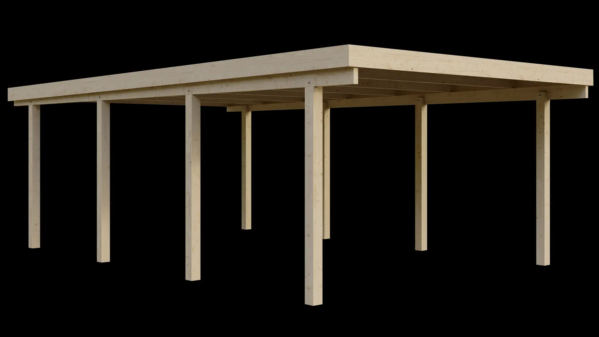 Carport VC 410x700 Fichte