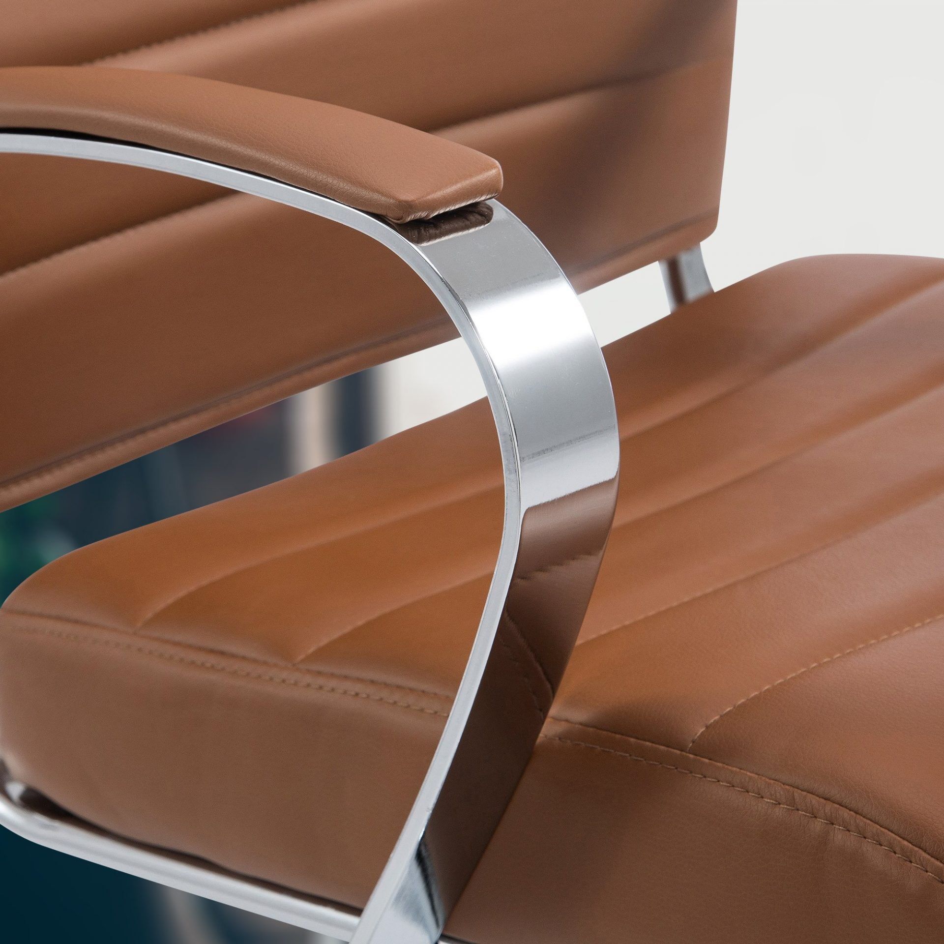 Bürostuhl Oakland Kunstleder, hellbraun