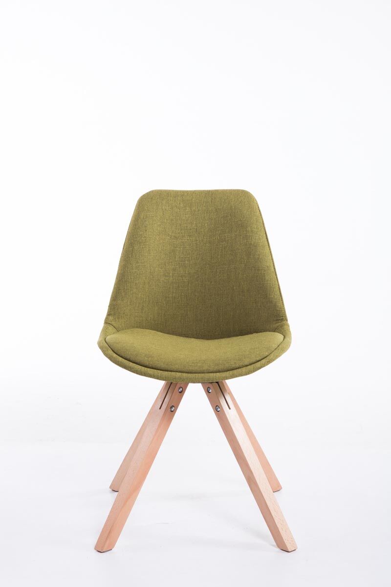 Besucherstuhl Toulouse Stoff Natura Square, grün