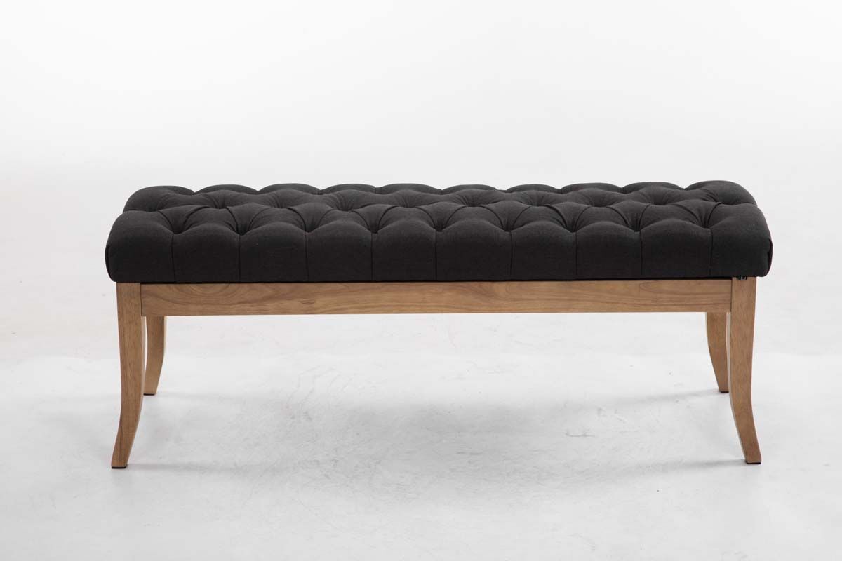 Sitzbank Ramses Stoff antik-hell 120, dunkelgrau