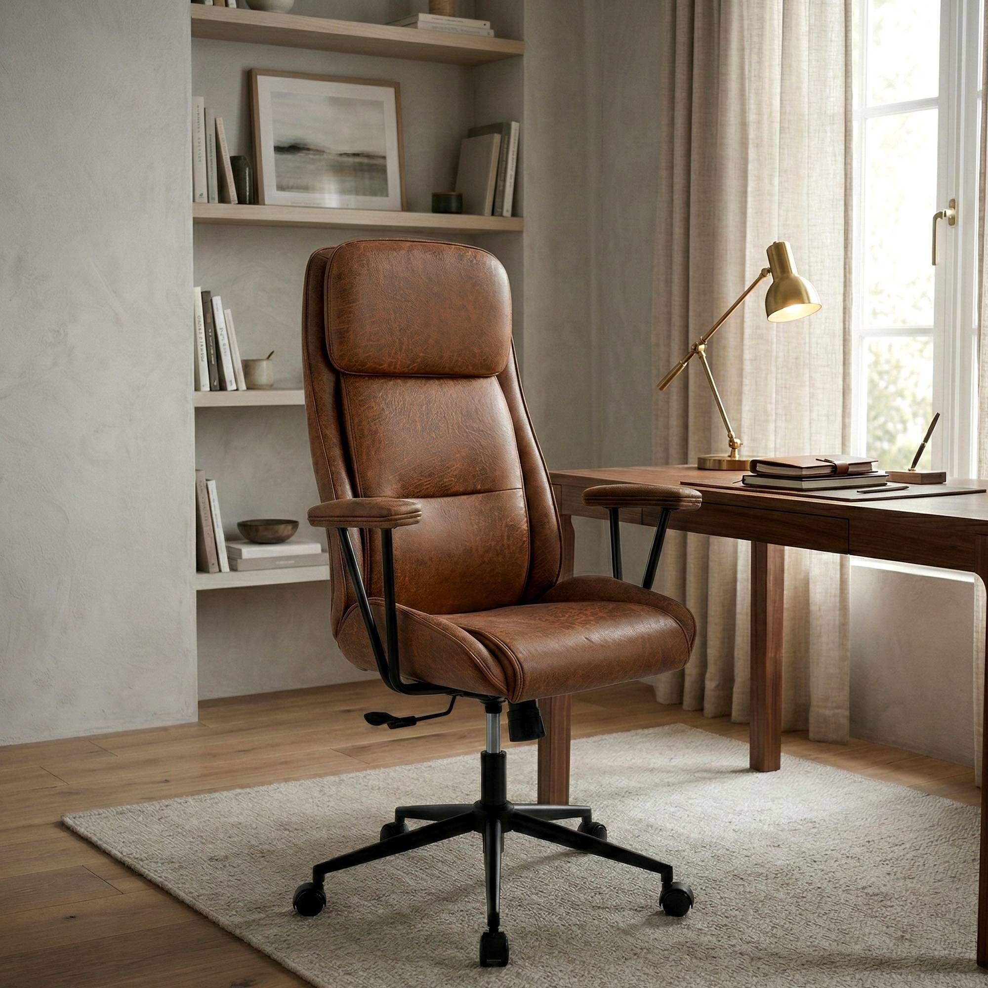 Bürostuhl Siddar, antik braun