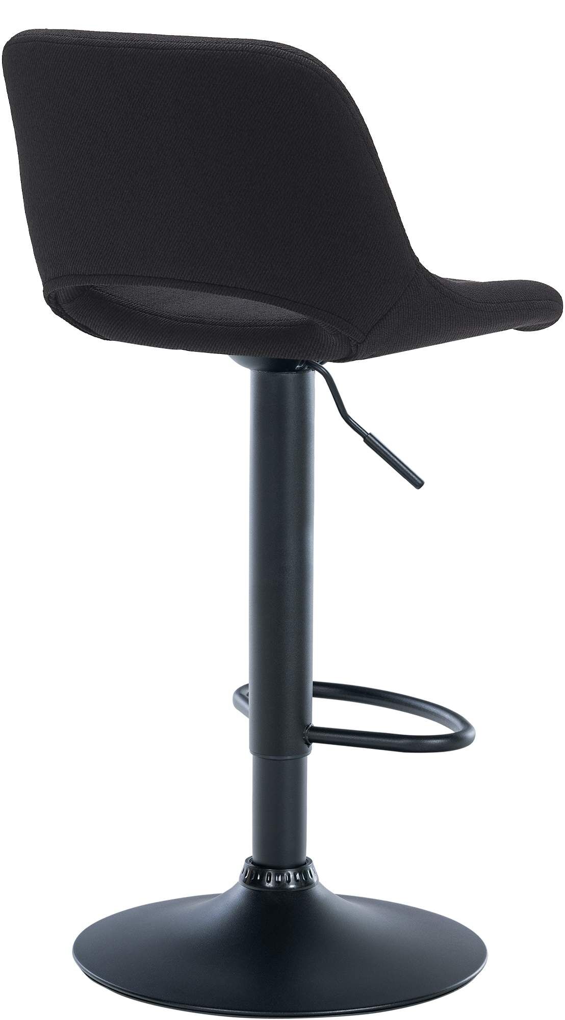 2er Set Barhocker Camden Stoff schwarz, schwarz