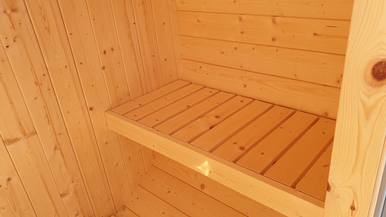Finn Art Fass-Sauna Sitzbank