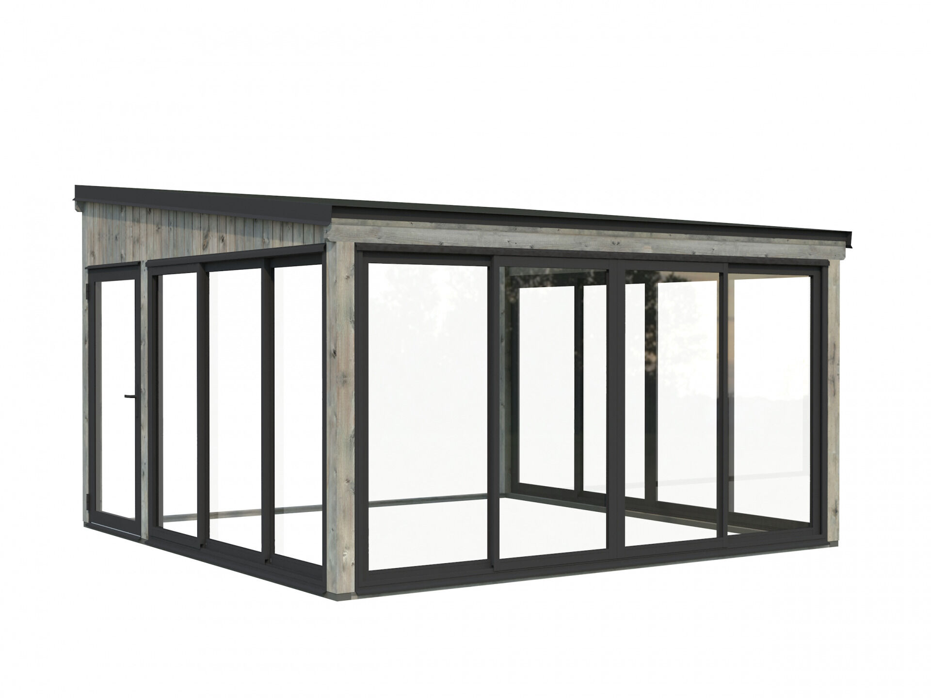 Palmako Gartenzimmer Glashaus Lumi 16,6 m² Slide Plus