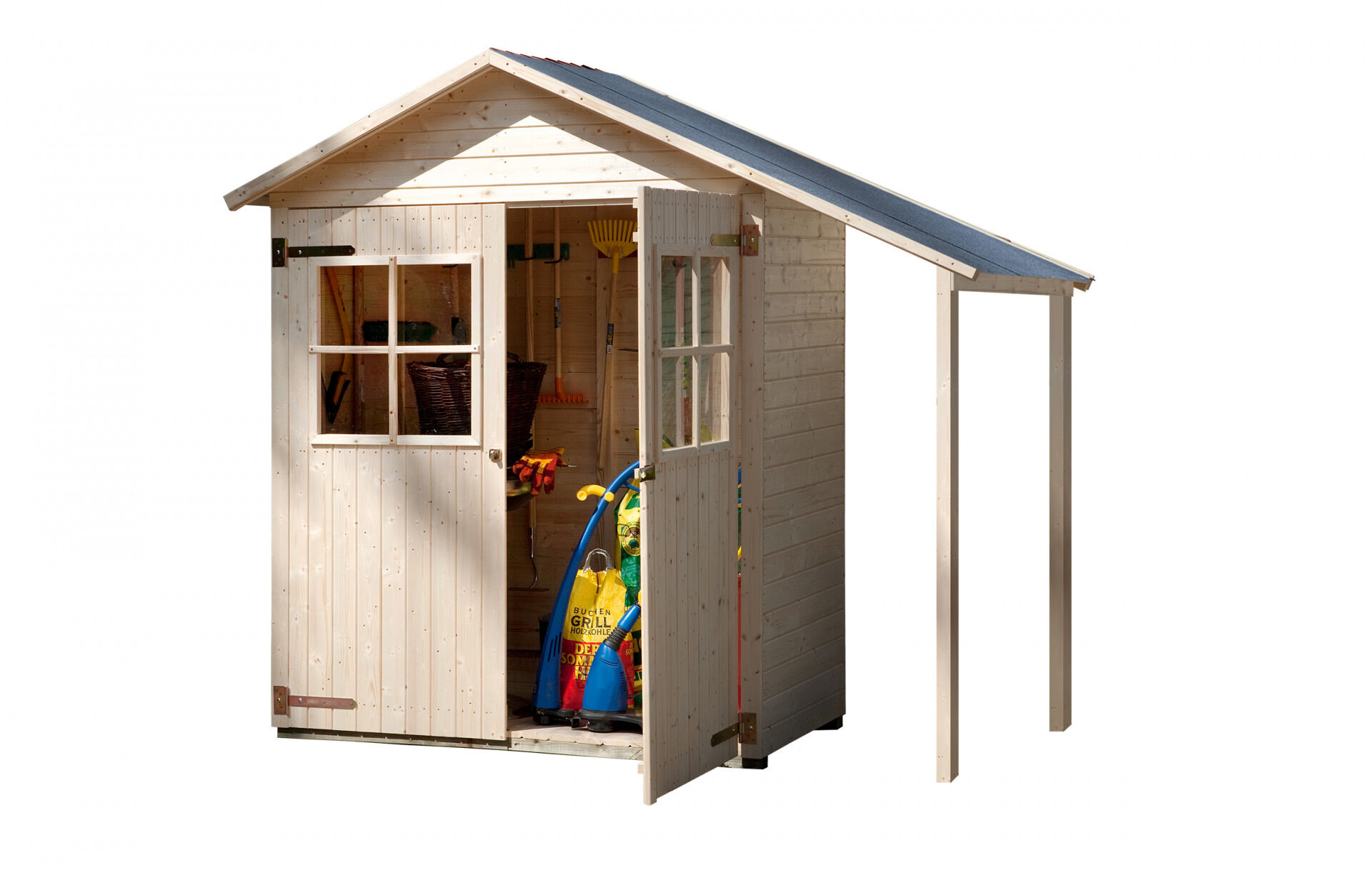 weka Garten-/Terrassenschrank 357 A Gr.2 Satteldach, 14 mm, DT, Schleppdach 50 cm