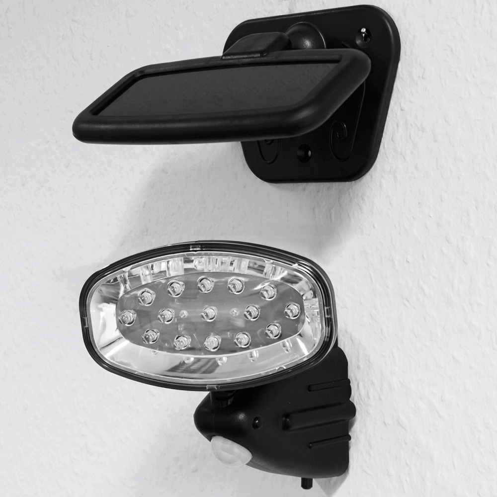 Solar-Wandlampe 15 LEDs mit Bewegungsmelder