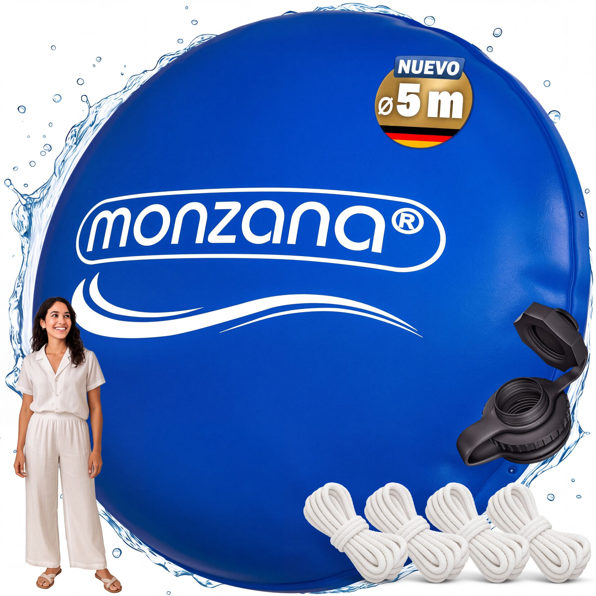 Poolkissen XXL Blau Ø5m -20°C