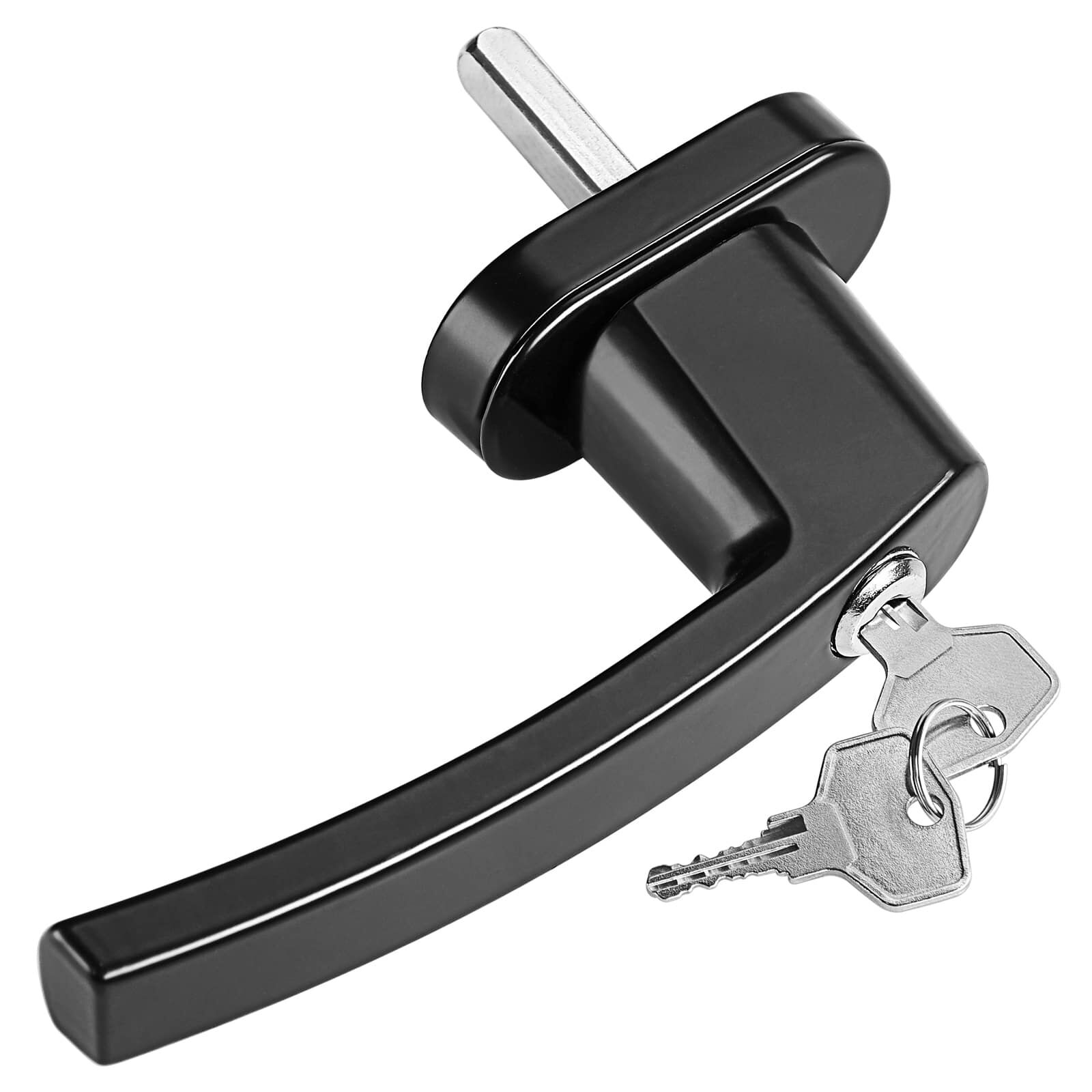 Fenstergriff 2er-Set Schwarz abschließbar