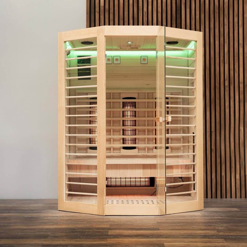 Infrarotkabine REDSUN DELUXE XL - 155 x 120 cm für 3 Personen