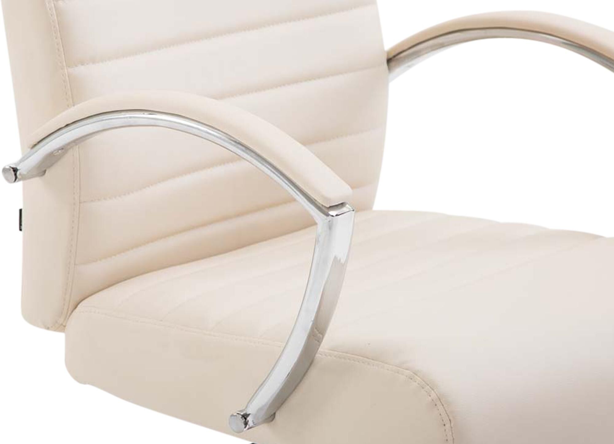 Bürostuhl Valais Kunstleder, creme