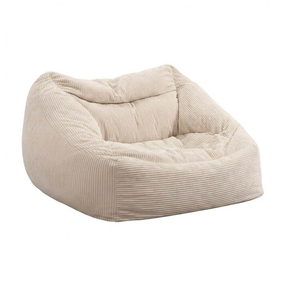 Sitzsack mit Hocker COZY – Beige