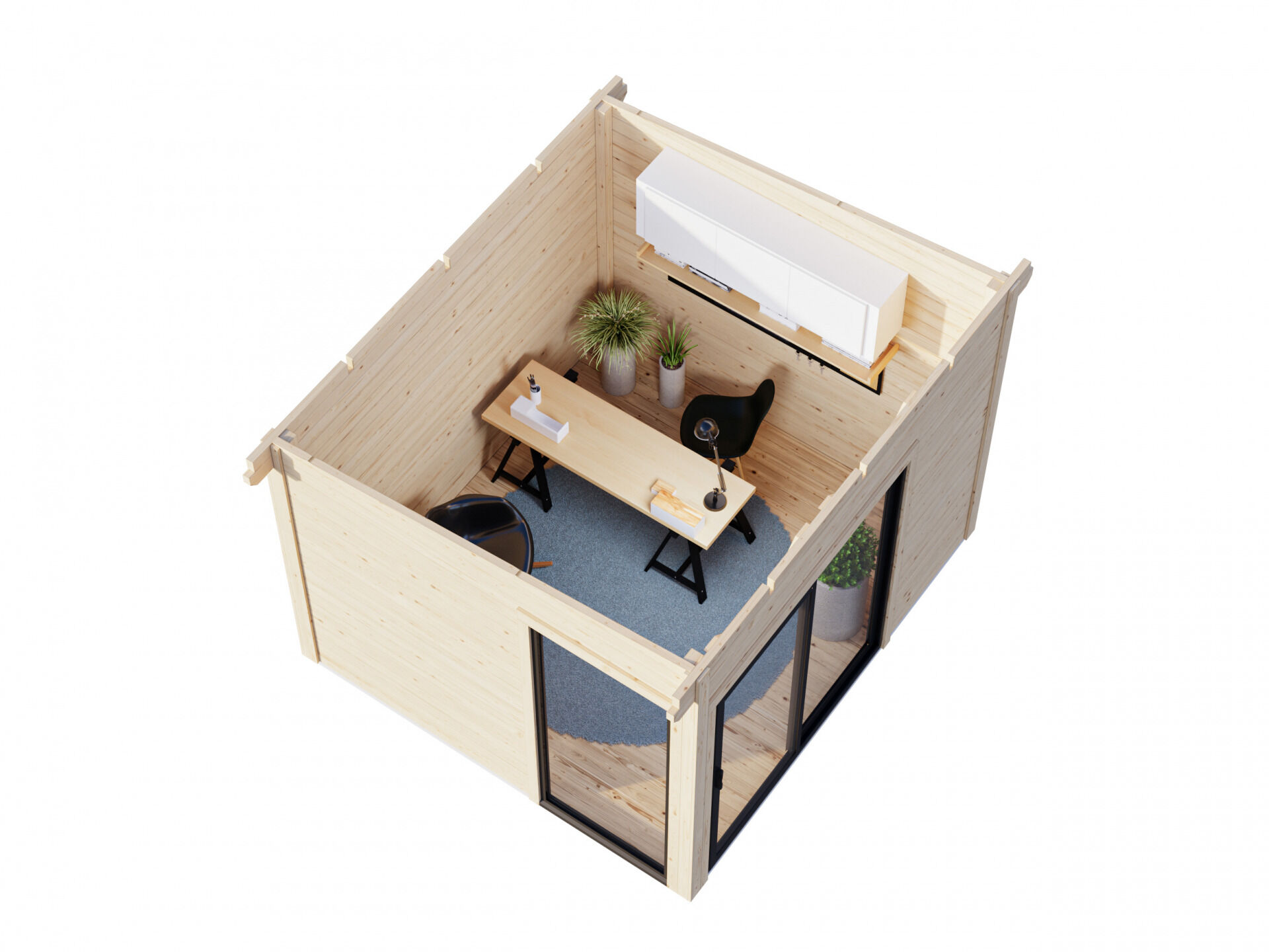 Palmako Pultdach Gartenhaus Andrea 7,5 m2 Slide Plus