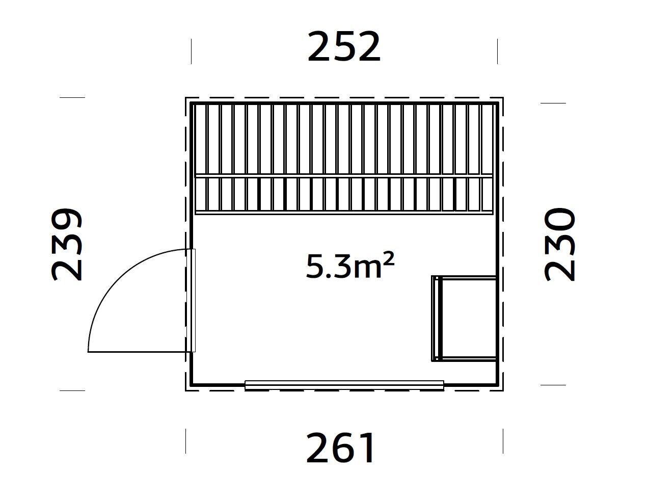Palmako Saunahaus Grace Sauna 5,3 m2