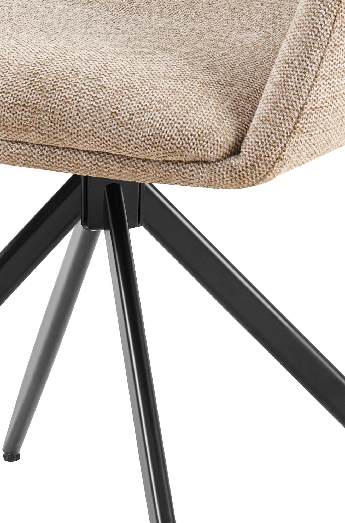 Esszimmerstuhl Olema Stoff, taupe