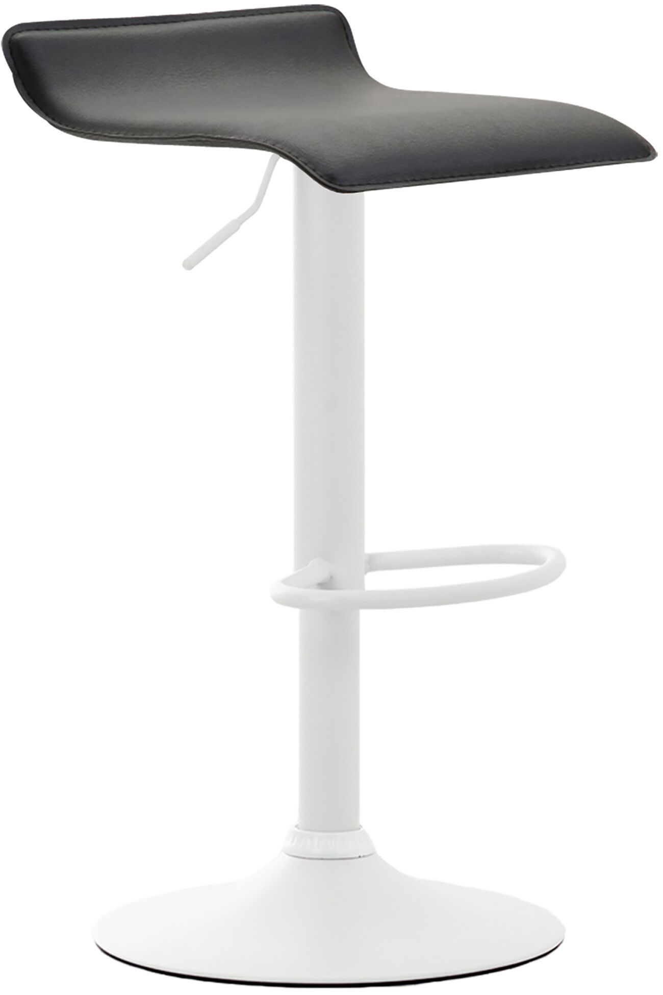 Barhocker Dyn V2 Kunstleder weiß, schwarz