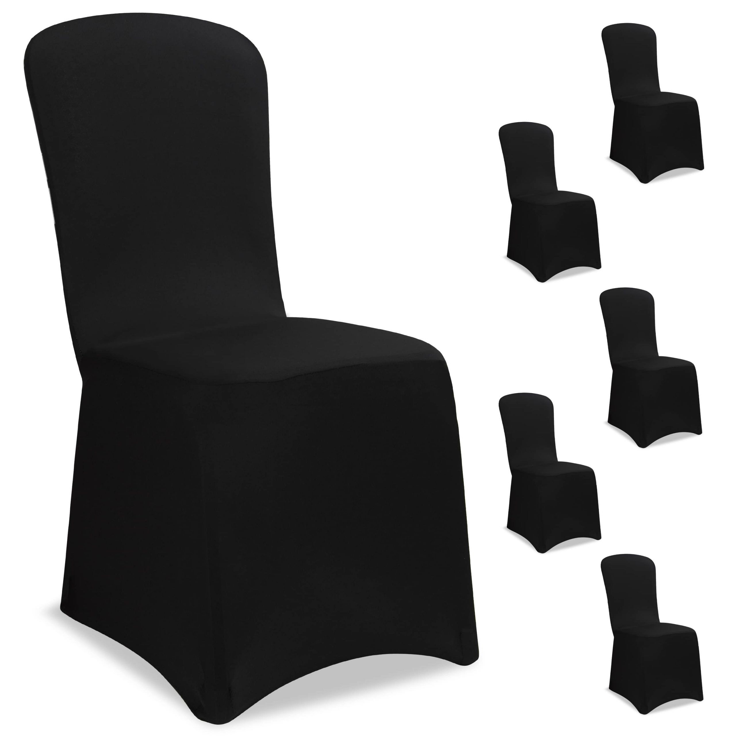 644835 Stuhlhusse 6er-Set Schwarz OEKO-TEX®