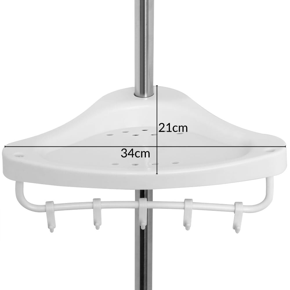 Teleskop Duschregal Edelstahl 92-306cm