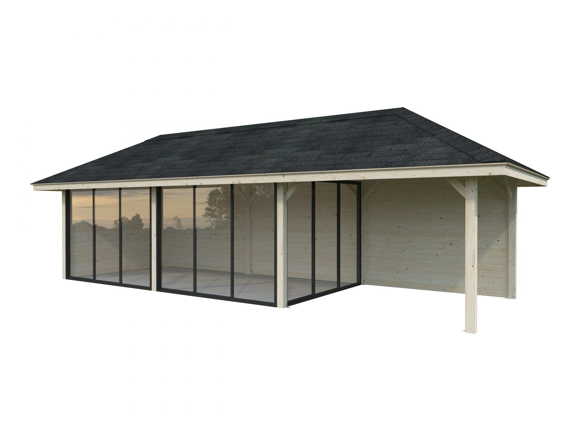 Palmako Pavillon Bianca 24,9 m2 Set 217 Slide