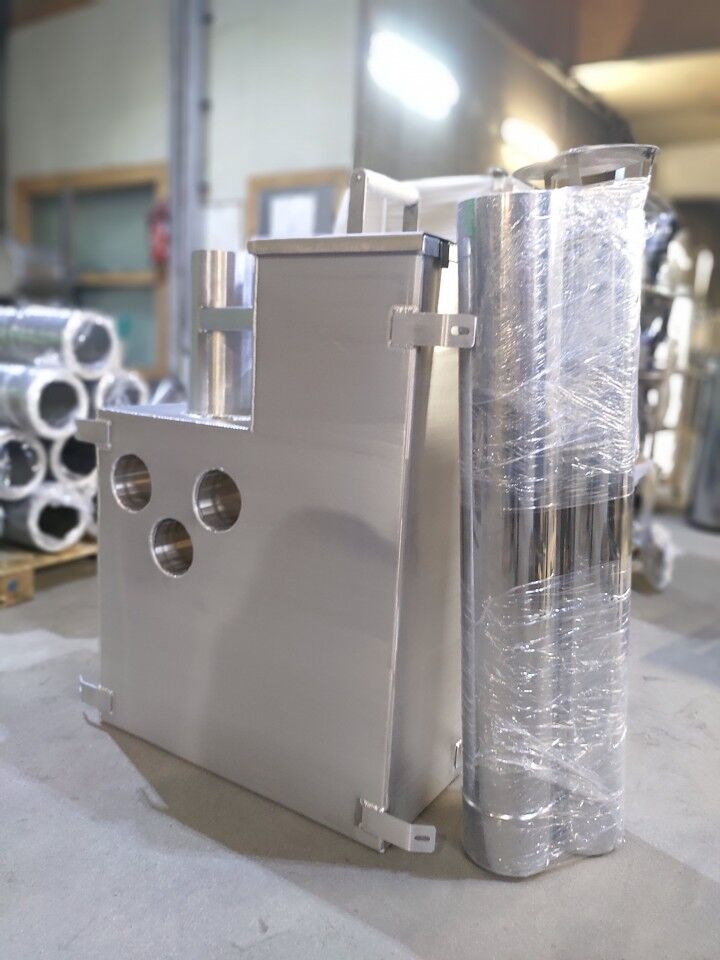 Holz Innenofen für Badefass 30 KW, Aluminium 5754