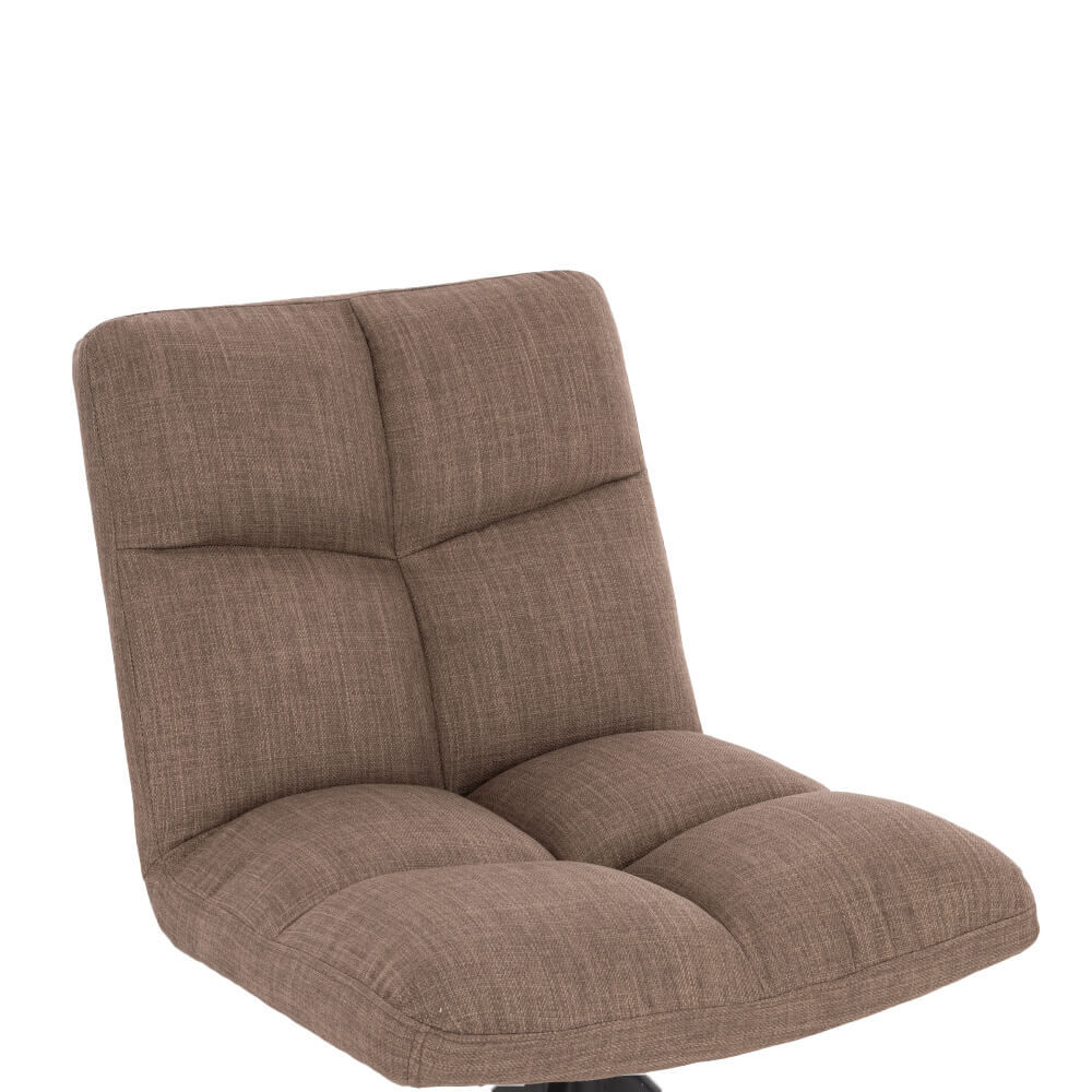Esszimmerstuhl drehbar Webstoff NODA – 6er Set Grau / Braun