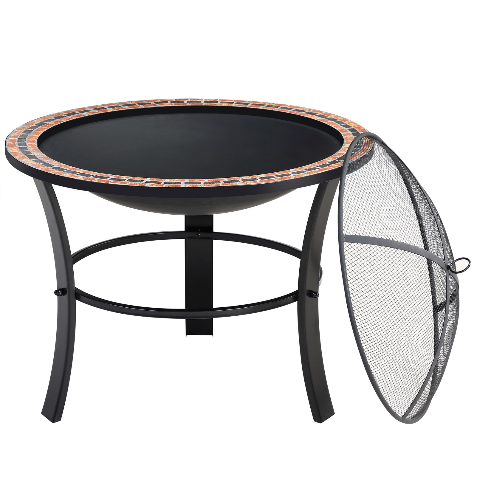 Feuerschale Fuoco Mosaik Stahl Ø76cm