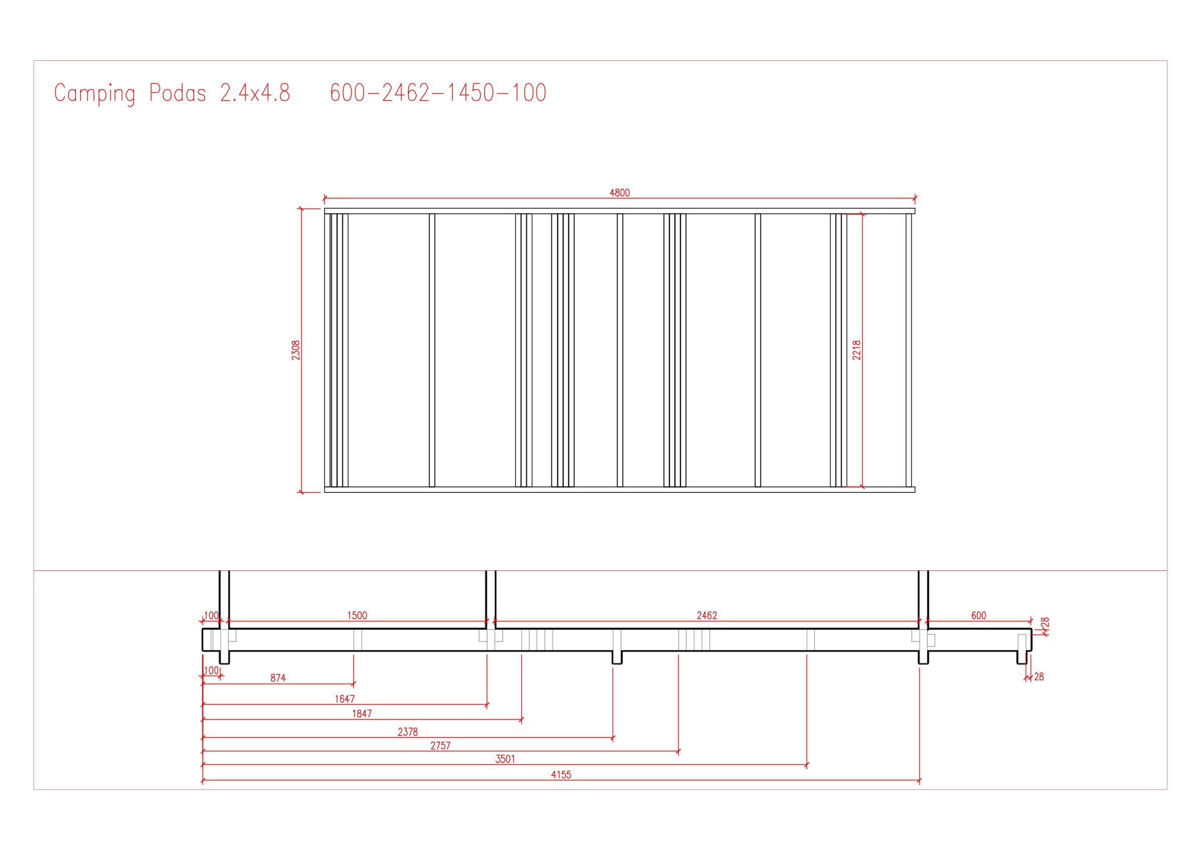 Camping Pod Helsinki 240x480, Bausatz
