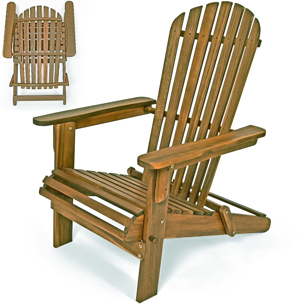 Liegestuhl Adirondack Akazienholz klappbar